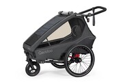 Przyczepka rowerowa Qeridoo Kidgoo1 Steel Grey Qeridoo