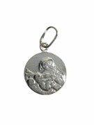 Medalik srebrny Matka Boża Karmiąca okrągły 1g MW - 33765