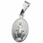 Medalik srebrny Matka Boża Niepokalana 1,4g owal - 48197