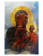 Puzzle Matka Boża Częstochowska 20x13cm 40 elementów (niebieskie tło) - 56830
