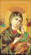 Obrazek z brokatem Matka Boża Nieustającej Pomocy. Modlitwa do Matki Bożej Nieustającej Pomocy - 08637