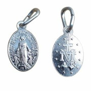 Medalik aluminiowy Matka Boża Niepokalana owal 1,3cm - 06521