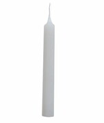 Świeca stołowa biała gładka 18cm - 42428