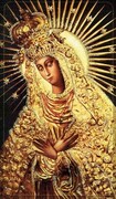 Obrazek z brokatem Matka Boża Ostrobramska. Modlitwa do Matki Bożej Ostrobramskiej - 08635