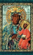 Obrazek z brokatem Matka Boża Częstochowska. Modlitwa do Matki Bożej Częstochowskiej - 08636