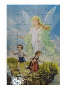 Puzzle Anioł Stróż z dziećmi (wodospad) 20x13cm 40 elementów - 59401