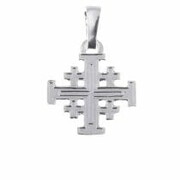 Krzyżyk srebrny jerozolimski 1,2g (1,5cm) - 61402