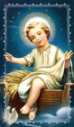 Obrazek z brokatem Dzieciątko Jezus. Modlitwa do Dzieciątka Jezus. - 08578