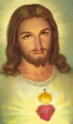 Obrazek Serce Pana Jezusa. Modlitwa codziennego ofiarowania Najświętszemu Sercu Pana Jezusa - ! - 06735
