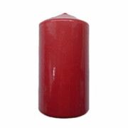 Świeca walec czerwony 10cm (190g) - 35476