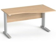 Biurko prawe Sove SV-33 1400 × 700/800 mm z organizacją kabli