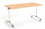 Stół mobilny SS-11 Wuteh 140 × 70 cm – chrom, blat składany