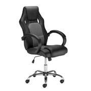 FOTEL RACE TILT CZARNO – SZARY