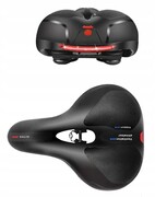 Miękkie wygodne siodełko rowerowe żelowe + odblask