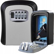 Metalowa skrzynka sejf na klucze szafka na kod kasetka skrytka na ścianę