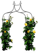 Pergola ogrodowa tarasowa metalowa podpora do pnączy winogron 240 cm łuk