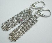 Kryształy Kolczyki Crystal Mesh Srebro Certyfikat 1099807527