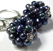 Naturalne Perły Piękne Kolczyki Srebro Certyfikat 1318672190