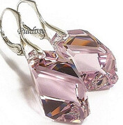 Okazja Kryształy Kolczyki Srebro Certyfikat 1314584038