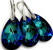 Unikat! Kryształy Kolczyki+Wisiorek+Łańcuszek 2160352633