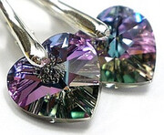 Kryształy Piękne Kolczyki Srebro 21 Kolorów 1402497501