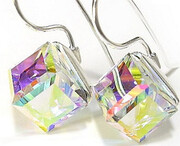 Kryształy Kolczyki Aurora Cube Srebro 2152874791