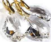 Komplet+Łańcuszek Kryształy Złote Srebro Promocja 2123552785