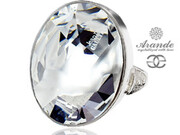 Nowe Kryształy Pierścionek Jean Paul Gaultier Crystal Srebro 700464