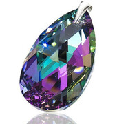 Kryształy Duży Wisiorek 50mm Vitrail Light Srebro 5274035269