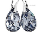 Kryształy Piękne Srebrzyste Kolczyki Comet Srebro 4711415273