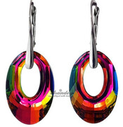 Kryształy Piękne Kolczyki Vitrail Helios Srebro 4263613186