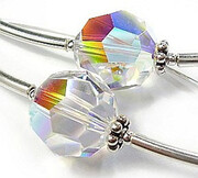 Okazja Kryształy Piękne Kolczyki Srebro 12AB 1093015661