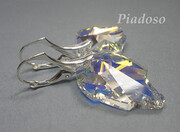 Kryształy Kolczyki Srebro Listki Aurora Certyfikat 1103707629