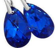 Najnowsze Kryształy Kolczyki Blue Comet Srebro 2080738631