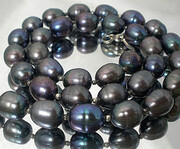 Piękne Perły Pawie Naszyjnik Srebro 1096898177