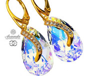Kryształy Special Kolczyki Aurora Senti Złote Srebro 700620