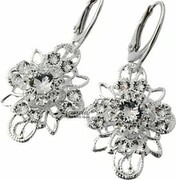 Kryształy Ślub Kolczyki Crystal Venue Srebro 4154498575