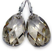 Hit Kryształy Kolczyki+Wisiorek Certyfikat Silver 1523915685