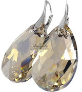 Kryształy Przepiękne Kolczyki Silver 28mm Srebro 4399677440