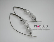 Kamień Lodowy Piękne Kolczyki Srebro 1176861001