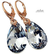 Kryształy Kolczyki Comet Różowe Złoto Srebro 4316636827