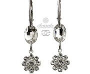 Kryształy Unikat Kolczyki Crystal Feel Srebro 700624