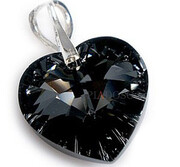 Kryształy Nowość Piękny Wisiorek Silver Night 1923040384