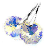 Kryształy Piękne Kolczyki Aurora Srebro 700187