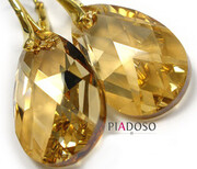 Kryształy Kolczyki Złote Srebro Certyfikat 22Gs 1890653322