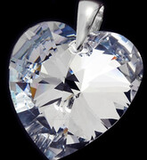 Promocja Kryształy Duży Wisiorek 28mm Comet Srebro 700164