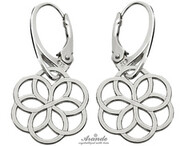 Sensation Piękne Kolczyki Gwiazd Rose Srebro 925 4245462830