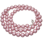 Perły Kryształy Naszyjnik Powder Rose Srebro 703079