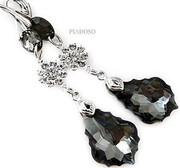 Kryształy Kolczyki+Wisiorek Silver Night Feel 2105052705