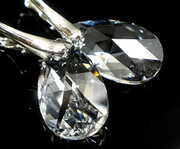 Okazja Kryształy Kolczyki Srebro Certyfikat 1105197526